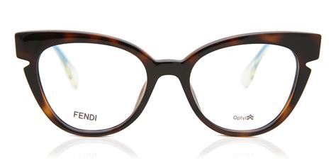 Fendi FF 0134 FENDI LINES N9D Eyeglasses in Tortoiseshell 